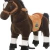 Animal Riding Paard Amadeus Bruin XS / Mini - Rijdend Paardenspeelgoed - Paardenspeelgoed - Zadelhoogte 44 CM - Verstelbaar Pedaal 3 Standen - Afneembaar Zadel.
