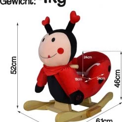 Infantastic GoodVibes - Hobbelpaard Voor Baby En Kind - Schommel Lieveheersbeest - Stevige Constructie - Knuffelzacht Met Geluidseffecten - Rood/Zwart Lieveheersbeestje 20 Infantastic GoodVibes - Hobbelpaard Voor Baby En Kind - Schommel Lieveheersbeest - Stevige Constructie - Knuffelzacht Met Geluidseffecten - Rood/Zwart Lieveheersbeestje -babygyms Winkel 550x662 2