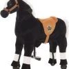 Animal Riding Paard Maharadscha Zwart Small - Rijdend Paardenspeelgoed - Paardenspeelgoed - Zadelhoogte 56 CM - Verstelbaar Pedaal In 3 Standen - Afneembaar Zadel.