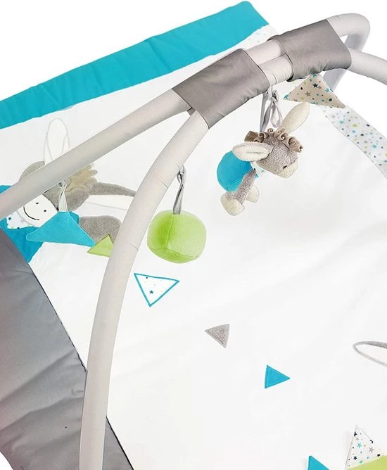 Babygym, Baby Cadeau - Jongen & Meisje, Dierenvriendjes Speelmat, Interactief Speelgoed – Multikleuren 2 Babygym, Baby Cadeau - Jongen & Meisje, Dierenvriendjes Speelmat, Interactief Speelgoed – Multikleuren - Afbeelding 2