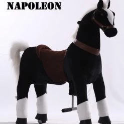 Kids-Horse Rijdend Speelgoed Paard - Napoleon TB-2003M - Zwart