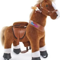 PonyCycle Lichtbruin Met Witte Bles, Groot - Ux424‎‎