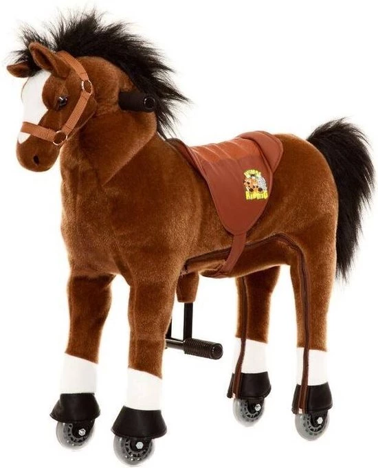 Animal Riding Paard Amadeus Small Bruin - Rijdend Paardenspeelgoed - Paardenspeelgoed - Zadelhoogte 56 CM - Verstelbaar Pedaal In 3 Standen - Afneembaar Zadel. 8 Animal Riding Paard Amadeus Small Bruin - Rijdend Paardenspeelgoed - Paardenspeelgoed - Zadelhoogte 56 CM - Verstelbaar Pedaal In 3 Standen - Afneembaar Zadel. - Afbeelding 8