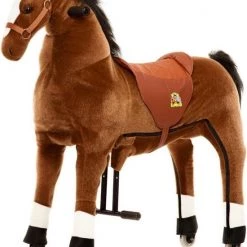 Animal Riding Paard Bruin X-Large - Rijdend Paardenspeelgoed - Paardenspeelgoed - Zadelhoogte 78 CM- Verstelbaar Pedaal 3 Standen - Afneembaar Zadel -babygyms Winkel 550x686