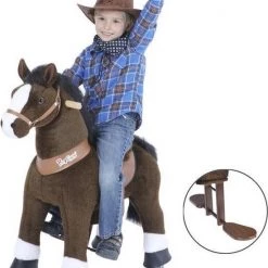 PonyCycle Donkerbruin Met Witte Bles, Groot - Ux421‎‎ -babygyms Winkel 550x690 2