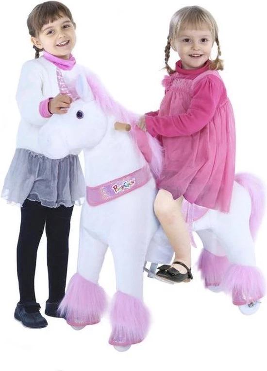 PonyCycle Eenhoorn Glitter Roze, Klein - U302 3 PonyCycle Eenhoorn Glitter Roze, Klein - U302 - Afbeelding 3