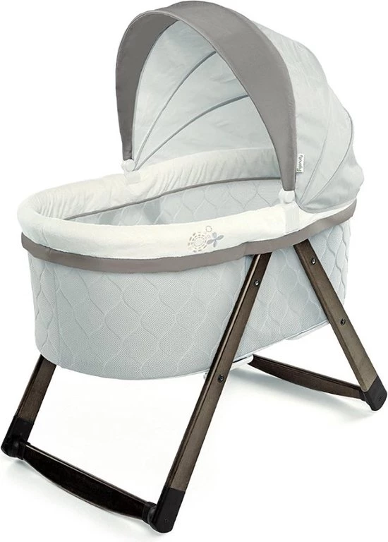 Bright Starts FoldAway Rocking Wood Bassinet - Carrington 1 Bright Starts FoldAway Rocking Wood Bassinet - Carrington