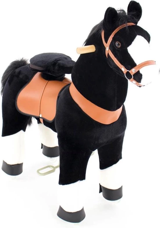 Ponycycle Paard Zwart Met Witte Vlek - 7+ - Tem 80kg 2 Ponycycle Paard Zwart Met Witte Vlek - 7+ - Tem 80kg - Afbeelding 2