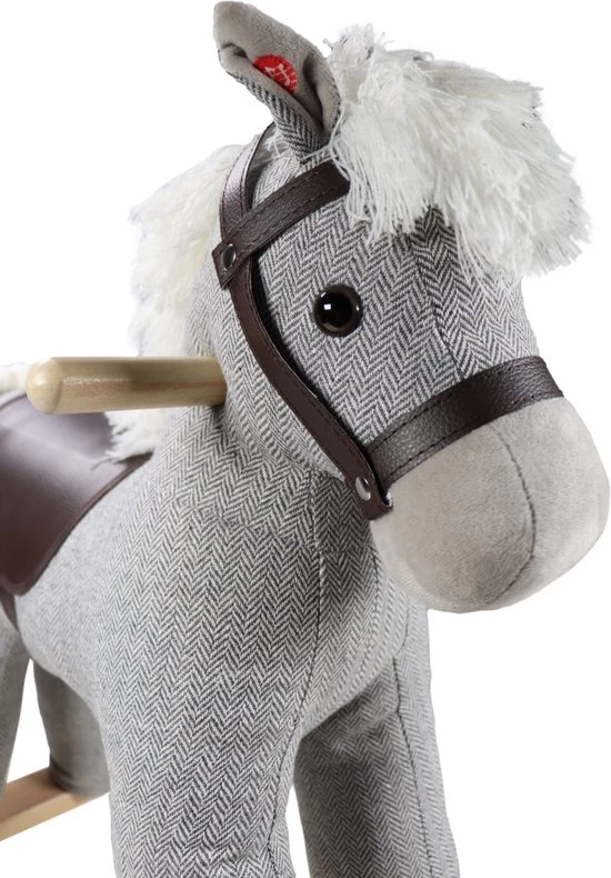 Tryco Milo Grijs Hobbelpaard 18m+ TR-120106 2 Tryco Milo Grijs Hobbelpaard 18m+ TR-120106 - Afbeelding 2