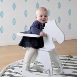 Childhome CHILDWOOD - SCHOMMELPAARD WIT + BEUGEL -babygyms Winkel 550x823 19