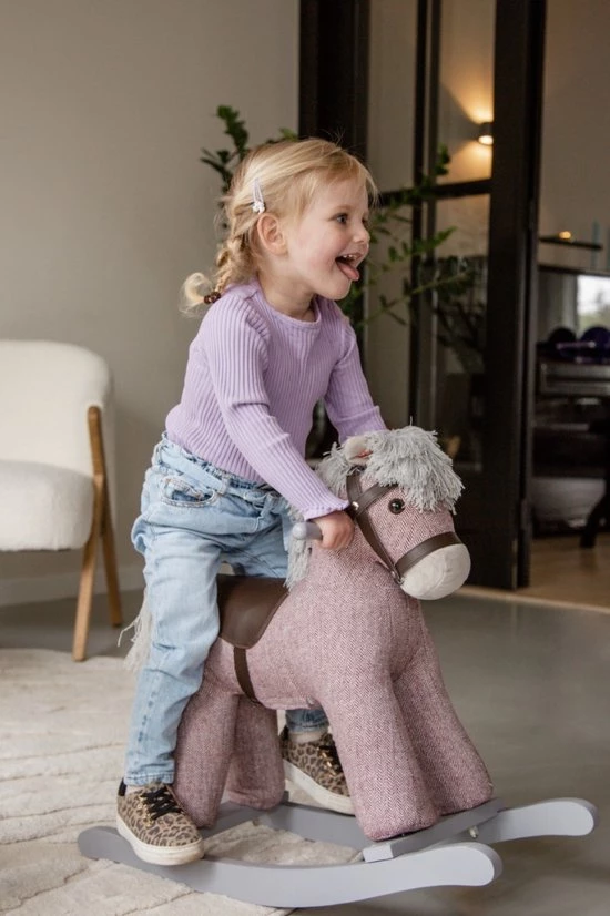 Tryco Milo Roze Hobbelpaard 18m+ TR-120107 4 Tryco Milo Roze Hobbelpaard 18m+ TR-120107 - Afbeelding 4